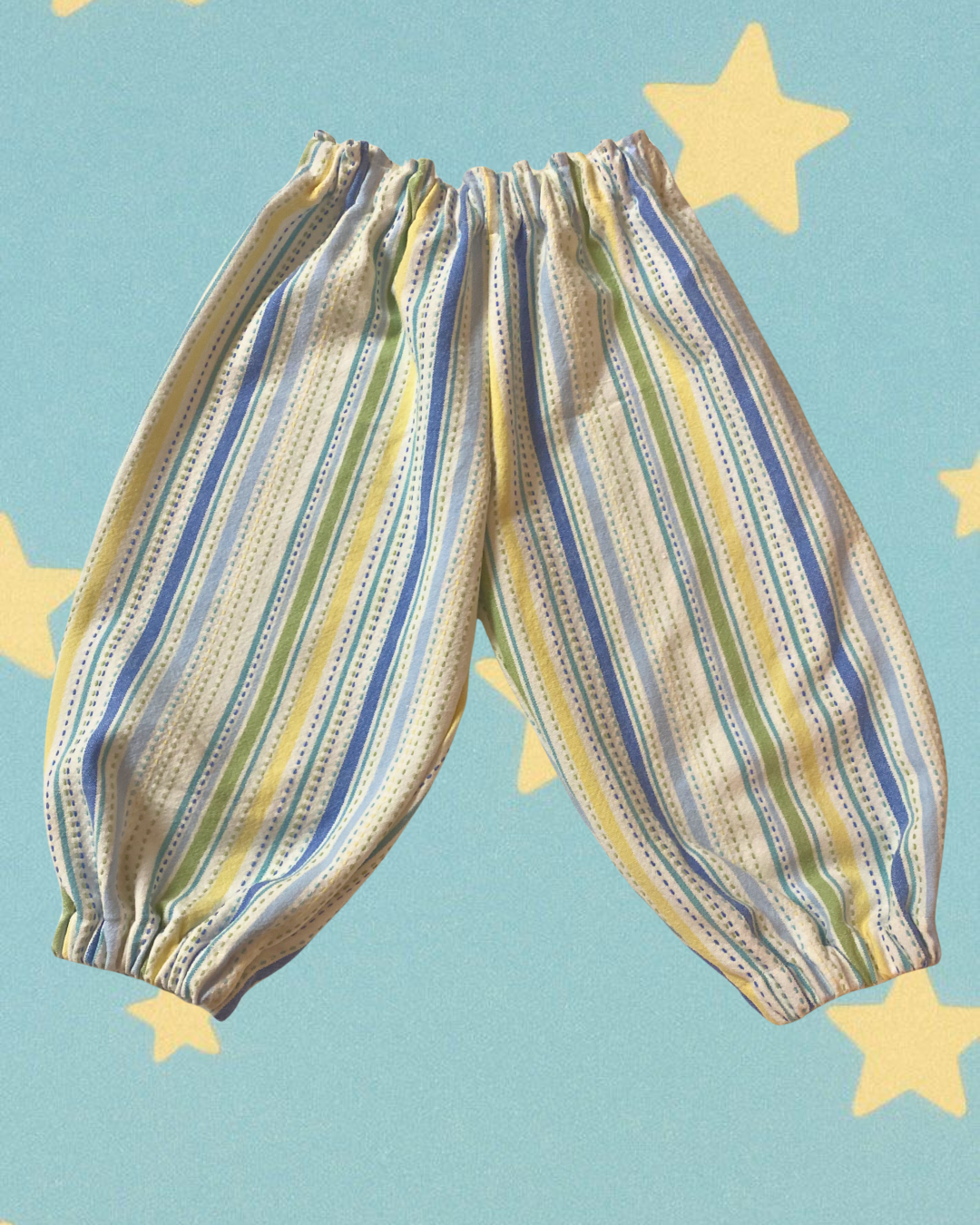 stitch stripe balloon pants