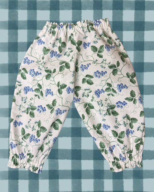blueberry patch balloon pants